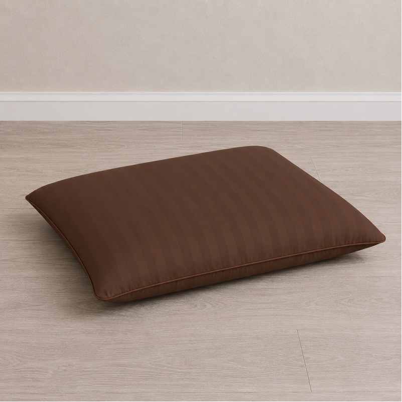 Наволочка №10016 Satin Stripe 30-0006 Dark Brown