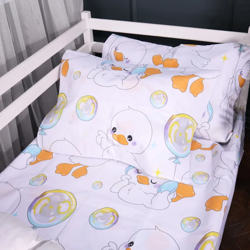 Комплект постельного белья Бязь TEENAGER 17-0895 Baby Ducks white - 2