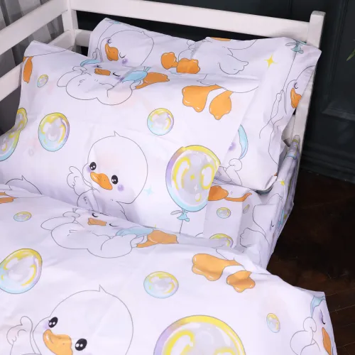 Комплект постельного белья Бязь TEENAGER 17-0895 Baby Ducks white - 2