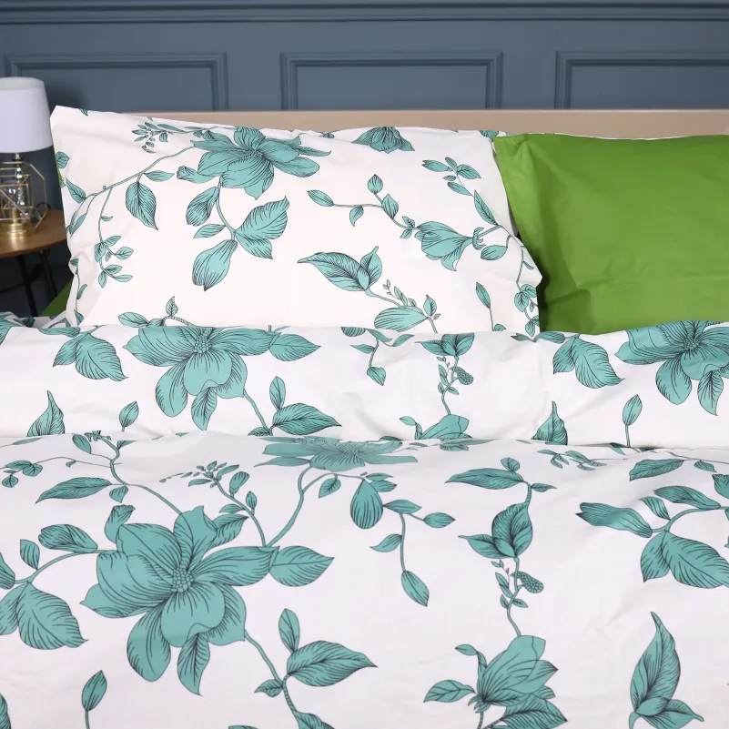 Комплект постельного белья Ranforce Elite JUNIOR 17-0719 Foliage on White - 2