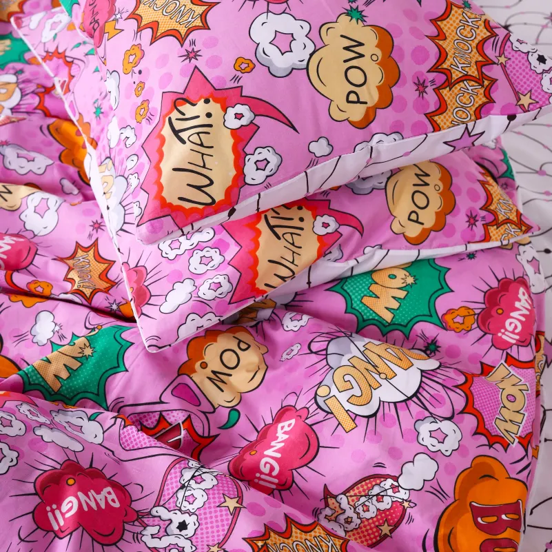 Комплект постельного белья Бязь JUNIOR 17-0512 Bombs pink - 4