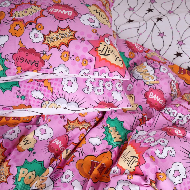 Комплект постельного белья Бязь JUNIOR 17-0512 Bombs pink - 5