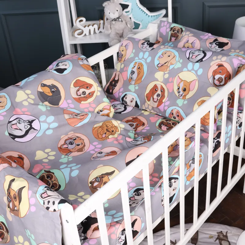 Комплект постельного белья Бязь JUNIOR 17-0661 Happy Dogs