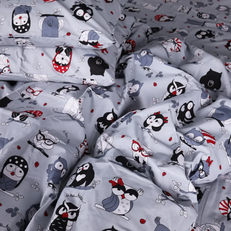 Комплект постільної білизни Ranforce Elite JUNIOR 17-0672 Silver Owlets - 4