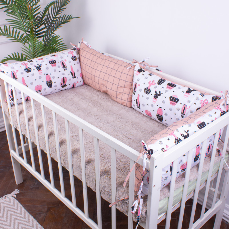 Подушечки-борти Kids Time 18-0004 Pink Cactus УЦІНКА