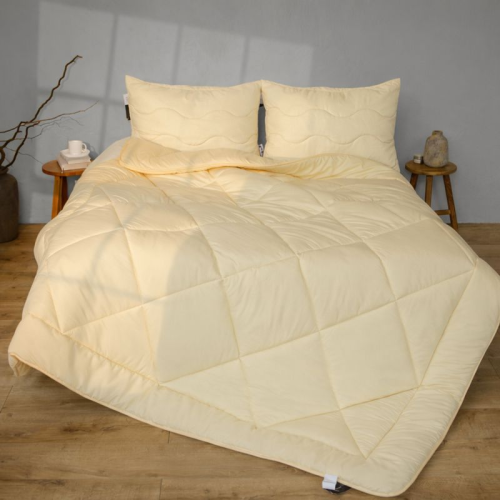 Набор Шерстяной Супер Теплый Eco Light Creamy №1680 (одеяло + подушки 50*70 средние)