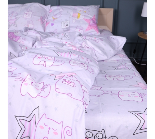 Простынь Бязь Kids Time 17-0774 Cat party