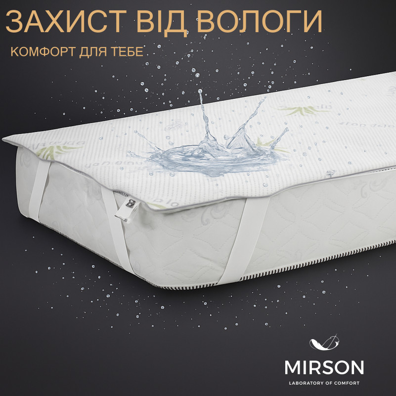 Наматрацник №1030 Alberto Bamboo Aloe Vera (водонепроникний з гумкою по кутах) УЦІНКА