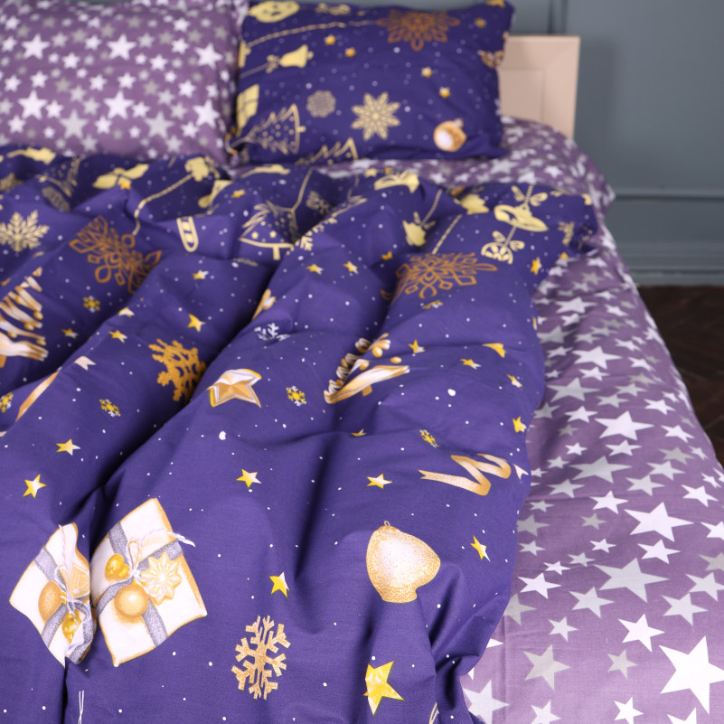 Простынь Ranforce Elite 17-0877 Midnight Christmas