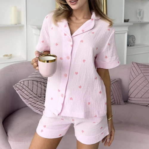 Піжама "Heart" pink з шортами