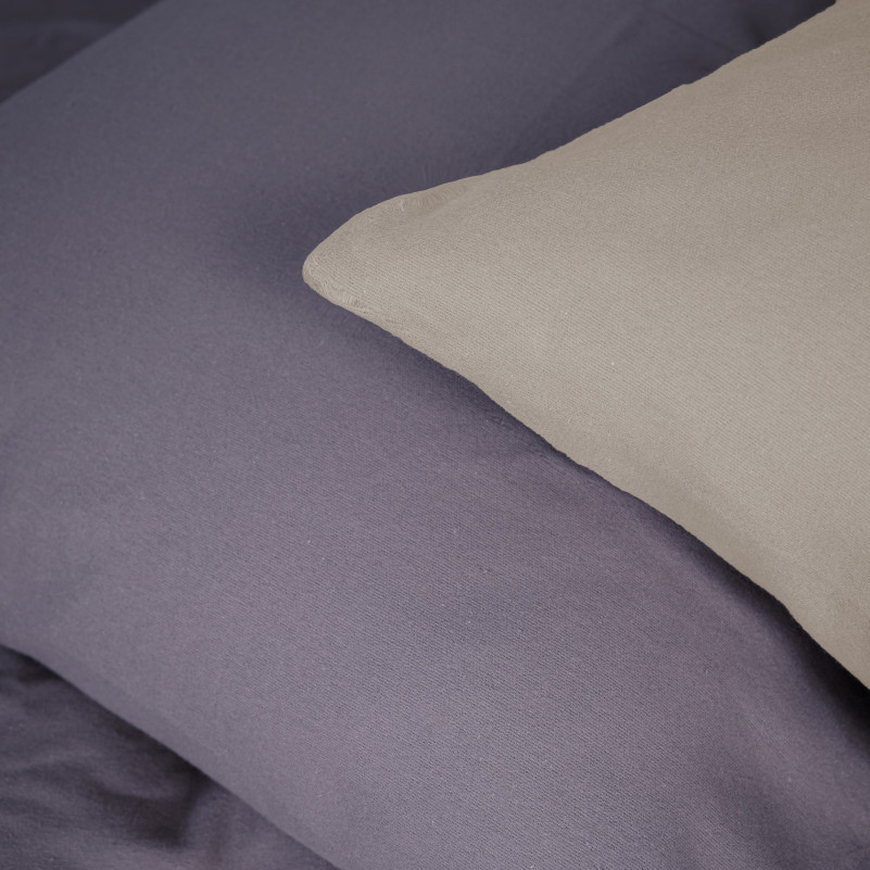 Комплект постельного белья JUNIOR Фланель 004-001 Cappuchino/Ash grey - 6