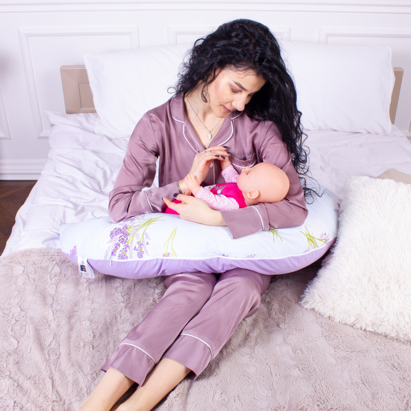 Для беременных и кормления №8641 Print Line 17-0130 Lavender sea 100% Memory - 6