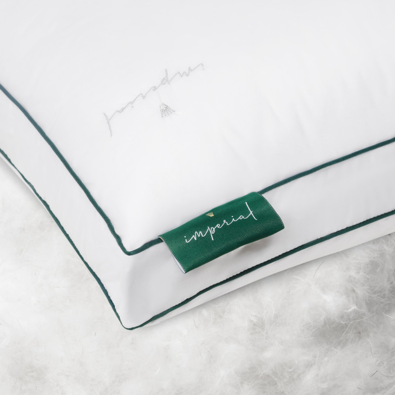 Подушка пуховая Imperial Delight (2 в 1) Memory 100% пух Imperial class мако-батист - 11