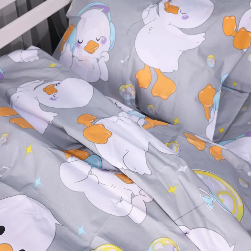 Комплект постельного белья Бязь TEENAGER 17-0896 Baby Ducks Gray - 4