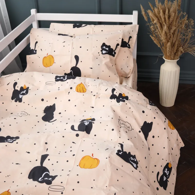 Комплект постельного белья Бязь JUNIOR 17-0856 Pumpkitty - 6