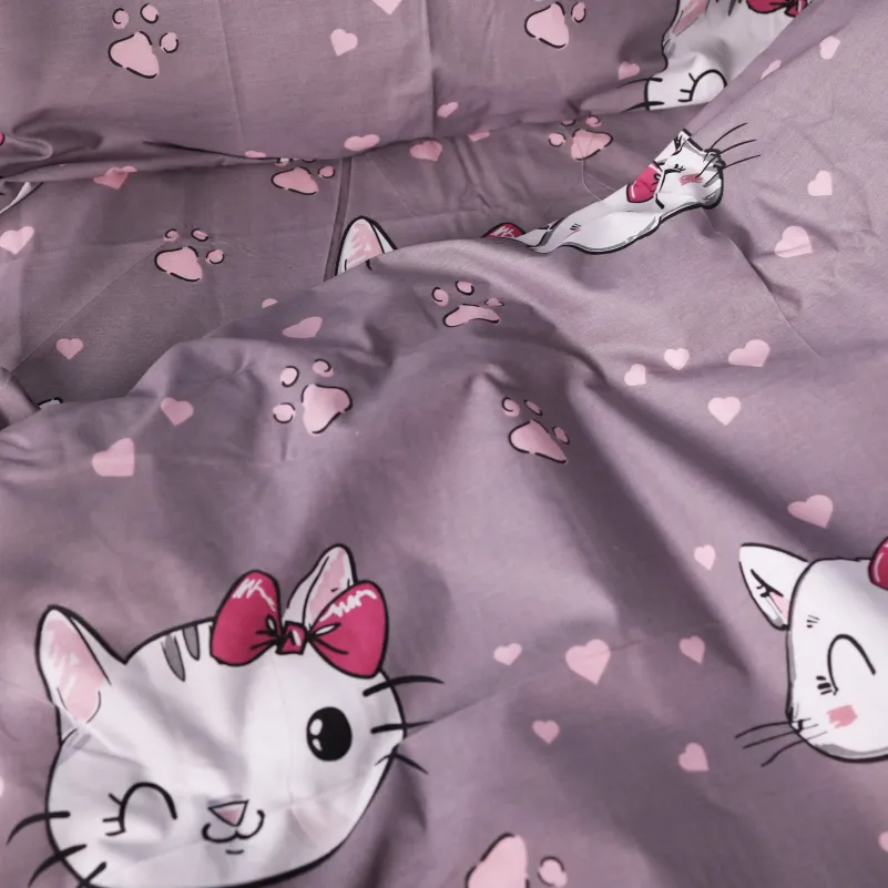 Комплект постельного белья Бязь LITTLE KIDS 17-0691 Cat with a paw - 2