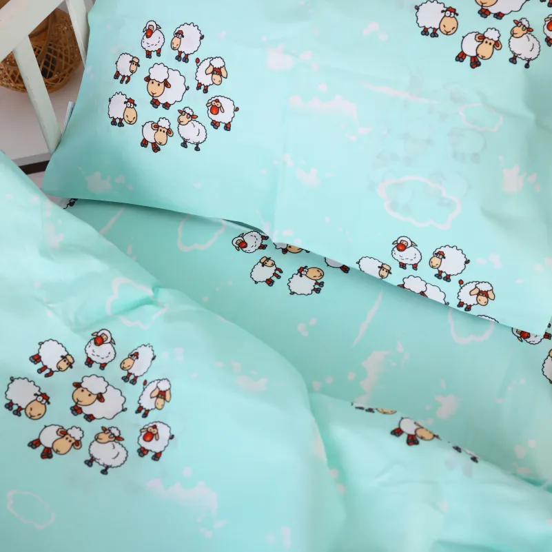 Комплект постельного белья Бязь JUNIOR 20-0030 Lambs - 4