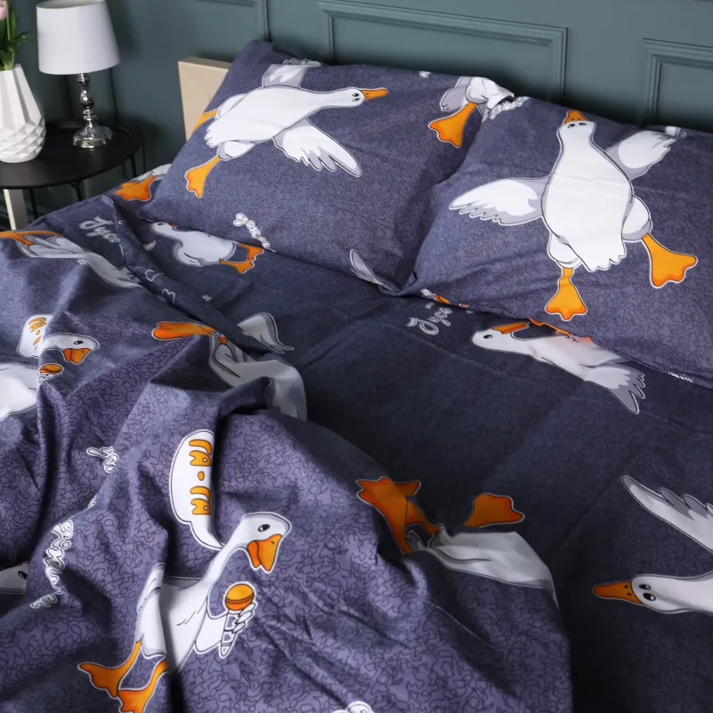 Комплект постельного белья Бязь JUNIOR 17-0662 Гусь Обнімусь - 5