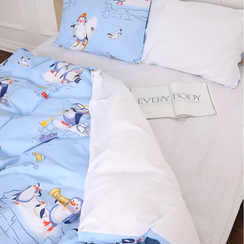 Комплект постельного белья  Бязь JUNIOR 17-0619 Funny penguins - 1