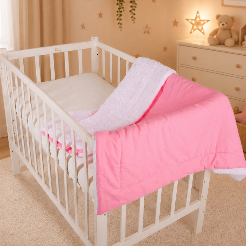 Детский плед №071 Teddy Flannel 008 Pink
