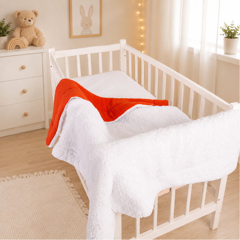 Детский плед №082 Teddy Muslin Terracotta - 2