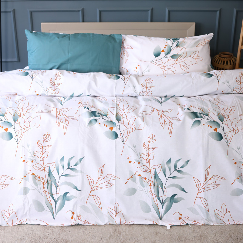 Комплект постільної білизни Ranforce Elite 17-0954 Delicate Foliage