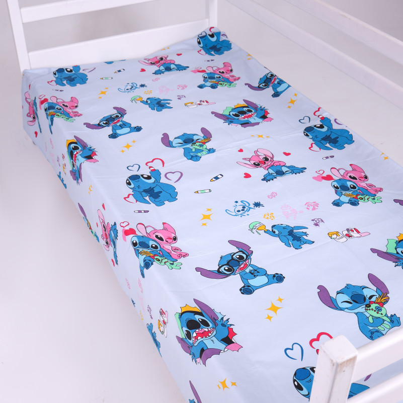 Простирадло Бязь 17-0908 Cute Stitch Blue