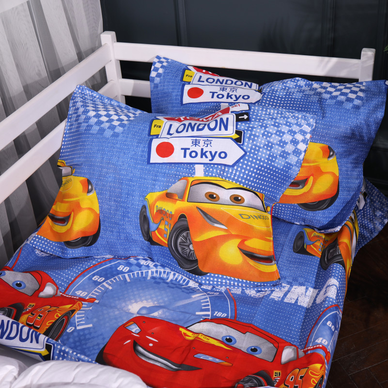 Наволочка Бязь 17-0888 Cars Speed Blue