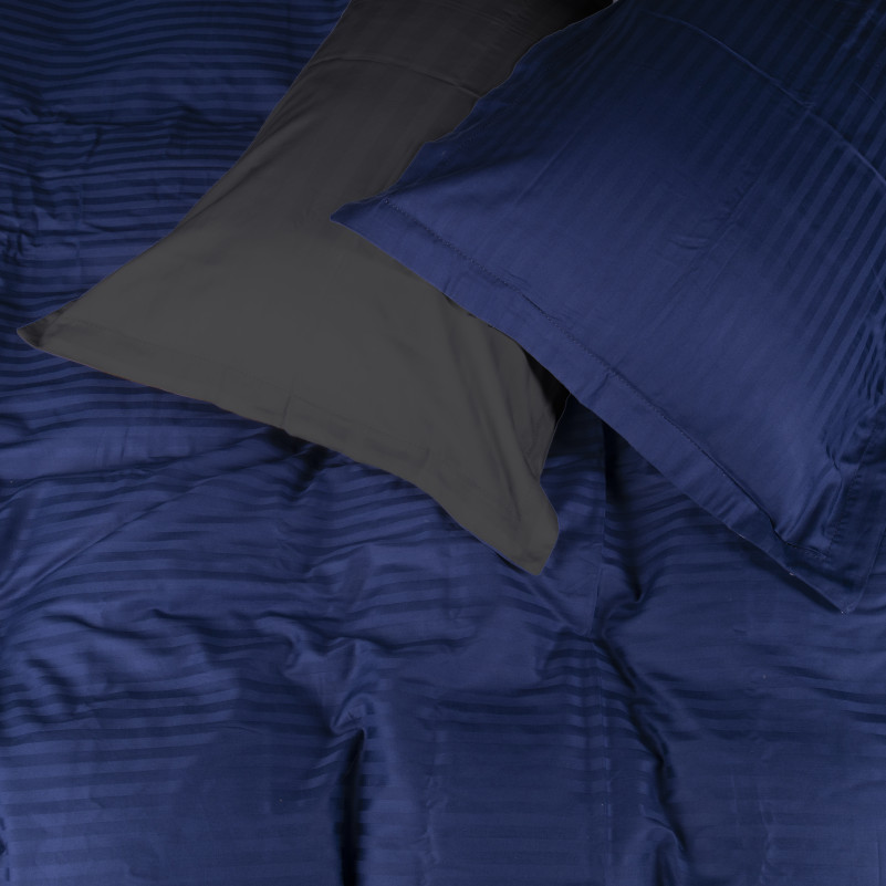 Комплект постельного белья Сатин JUNIOR Satin Stripe 30-0021 + 30-0017 Serikan - 2