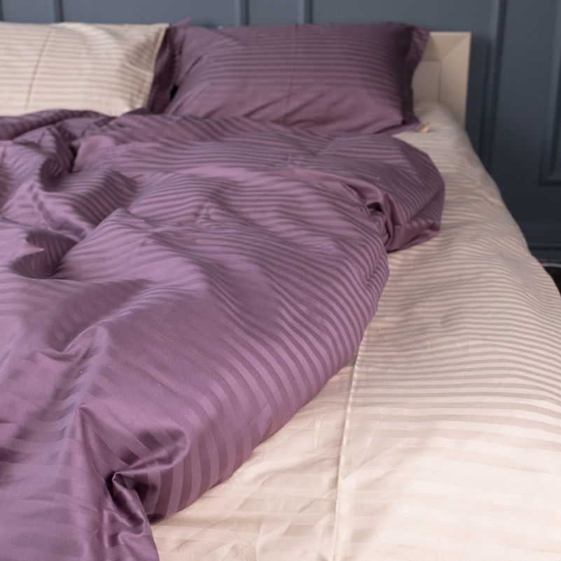 Комплект постельного белья Сатин JUNIOR Satin Stripe 30-0008 + 30-0004 Waleis - 1