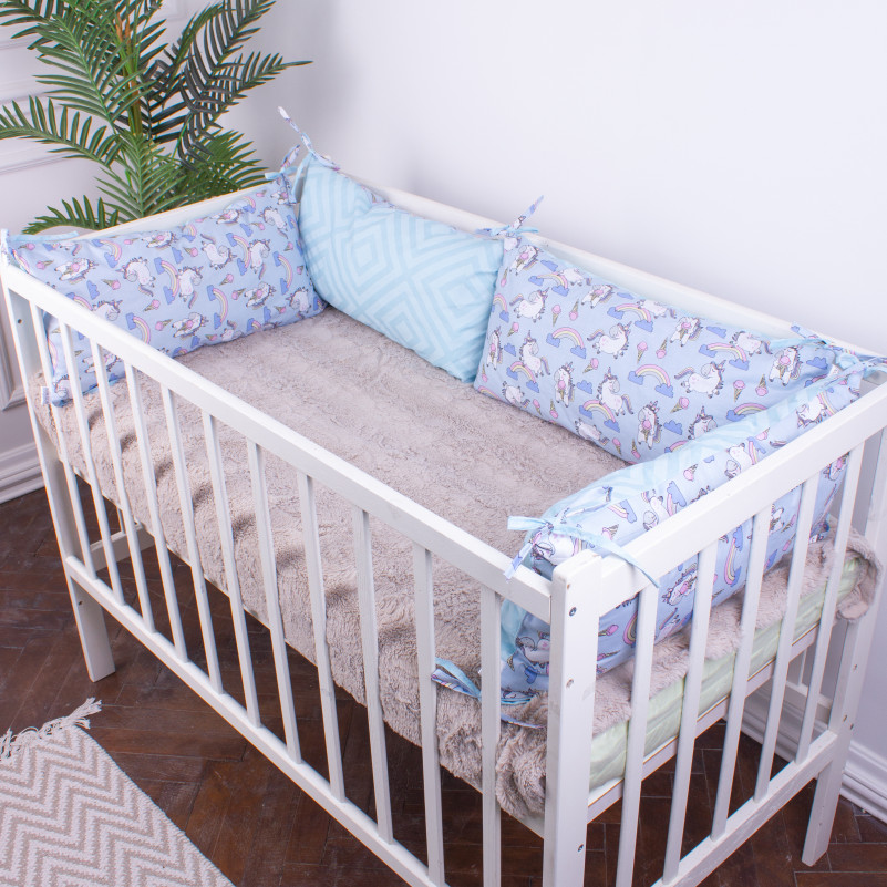 Подушечки-борти Kids Time 18-0006 Rainbow Unicorn УЦІНКА