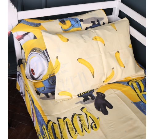 Наволочка Бязь Kids Time 17-0808 Minions and bananas