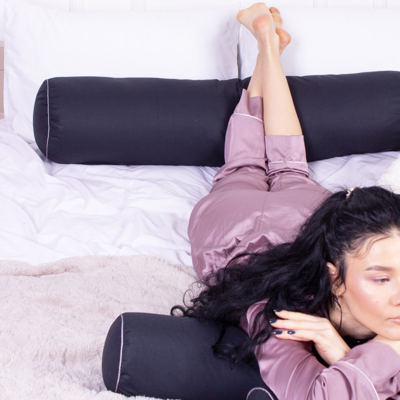 Подушка-валик №8385 Naturale Line 16-9000 Black Stone BamBoo - 9