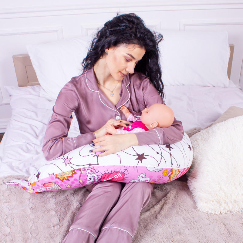 Для беременных и кормления №8652 Print Line 17-0512 Bombs pink 100% Memory - 9