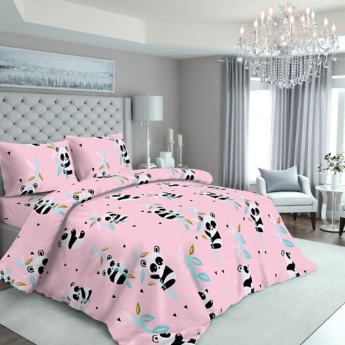 Наволочка Бязь 17-0505 Panda pink