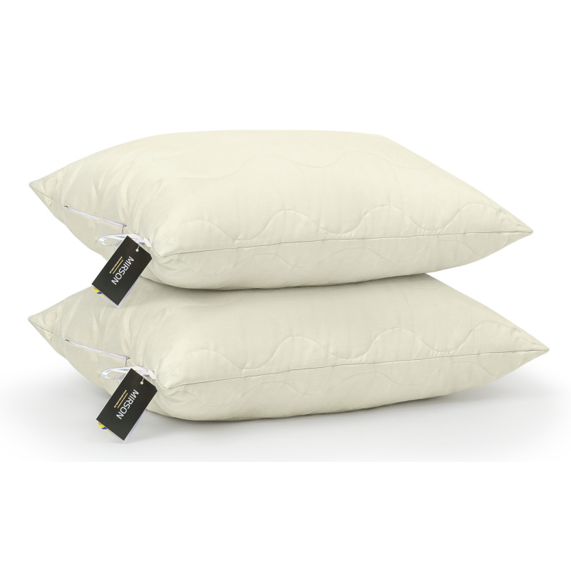 Подушка антиалергенна Eco Light Creamy №1620 Eco-Soft мікросатин - 8