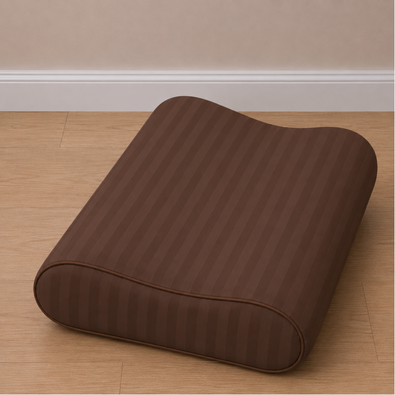 Наволочка №10016 Satin Stripe 30-0006 Dark Brown