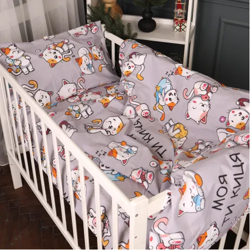 Комплект постельного белья Бязь JUNIOR 17-0690 Моя ти киця