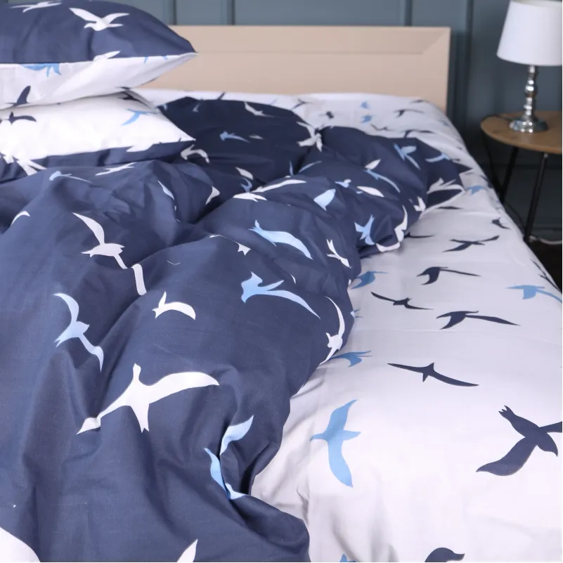 Комплект постельного белья Бязь JUNIOR 17-0825 Flying birds blue - 4