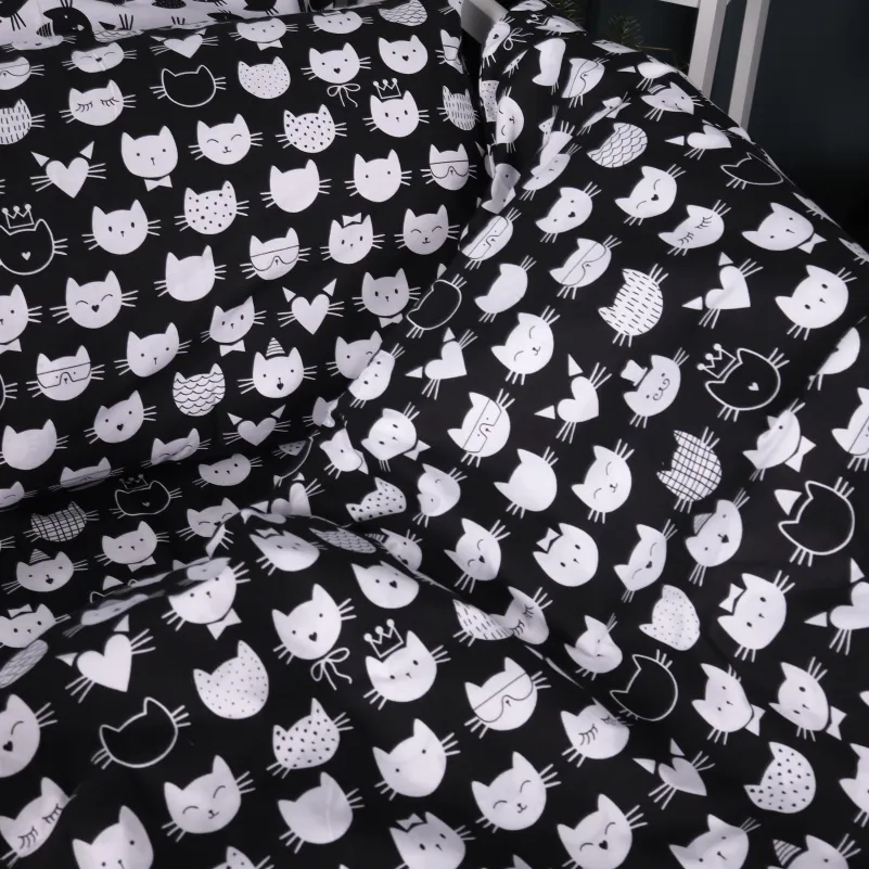 Комплект постельного белья Бязь BABY 17-0673 Monochrome Meows - 2