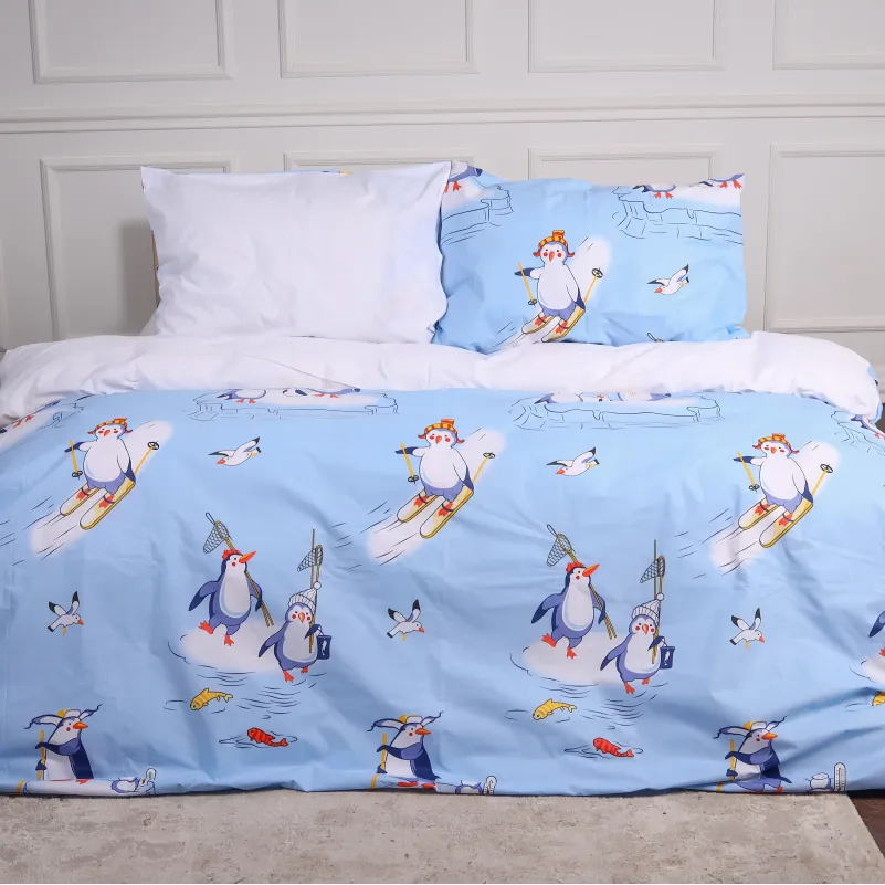 Комплект постельного белья Ranforce Elite TEENAGER 17-0619 Funny penguins