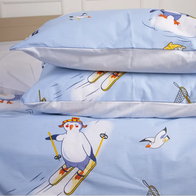 Комплект постельного белья Ranforce Elite TEENAGER 17-0619 Funny penguins - 2