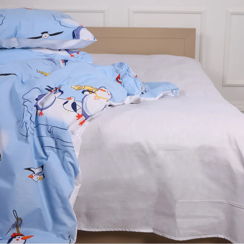 Комплект постельного белья Ranforce Elite TEENAGER 17-0619 Funny penguins - 3