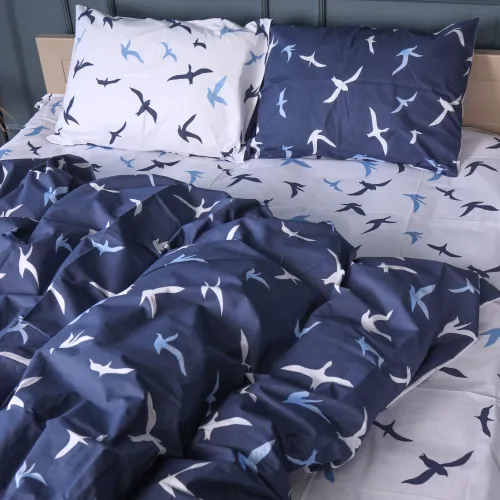 Комплект постельного белья Бязь JUNIOR 17-0825 Flying birds blue