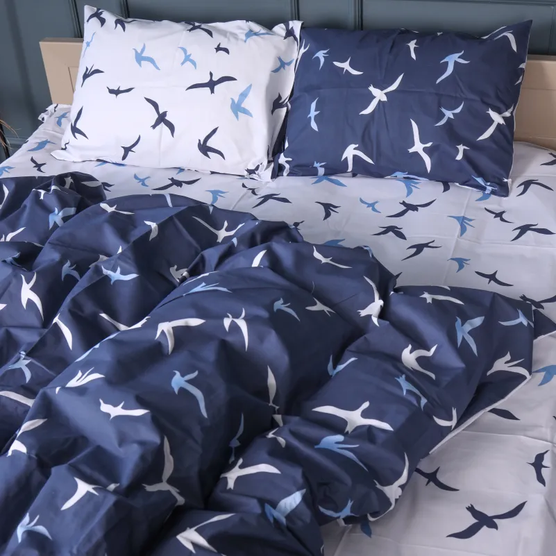 Комплект постельного белья Бязь JUNIOR 17-0825 Flying birds blue