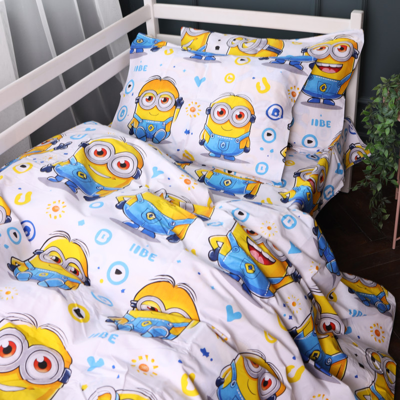 Комплект постільної білизни Бязь Kids Time 17-0867 Happy Minions