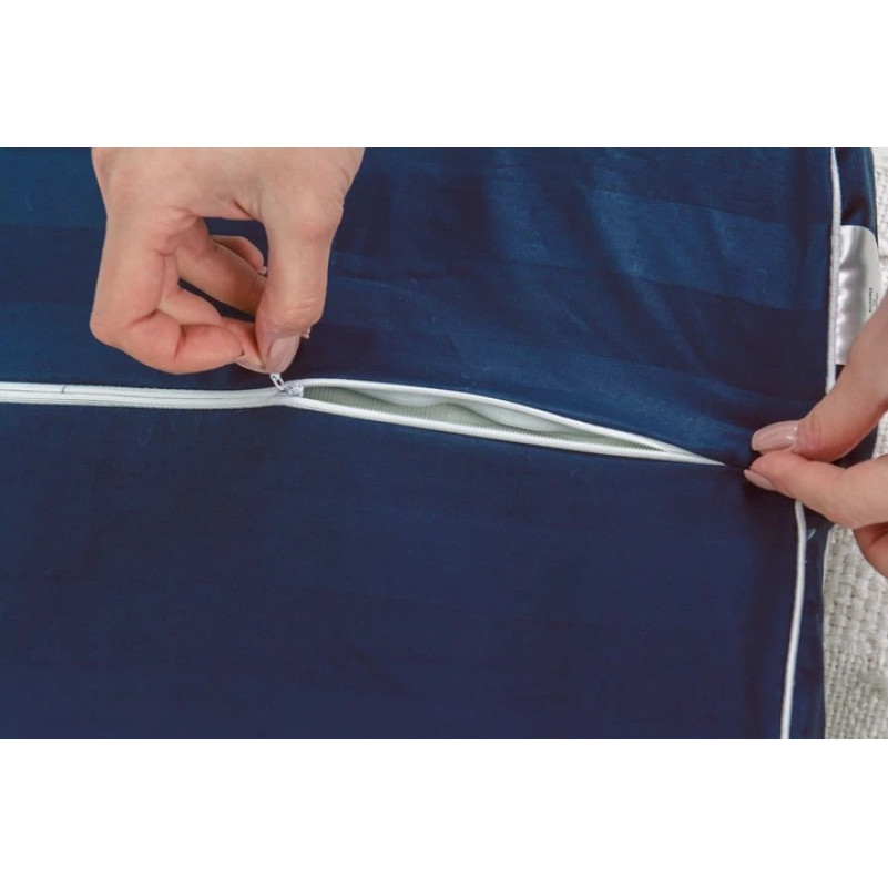 Подушка ортопедическая №7088 Elite Noble stripe Blue sea 58*40*10,5 см - 4