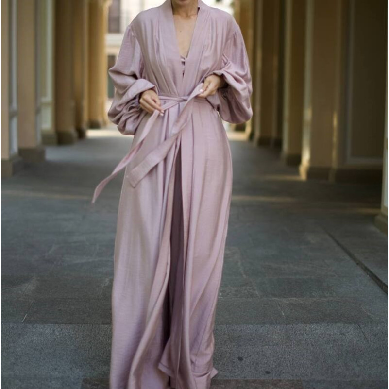 Піжама жіноча Розмір L/XL "Capri" powder БЕЗ ПОЯСУ УЦІНКА - 1