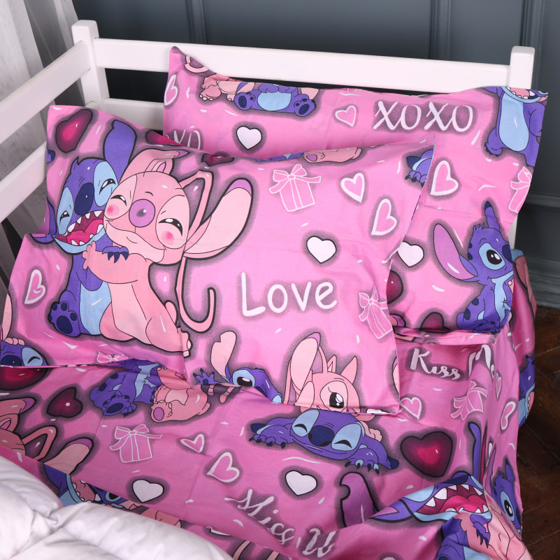Наволочка Бязь 17-0871 Stitch & Angel Pink