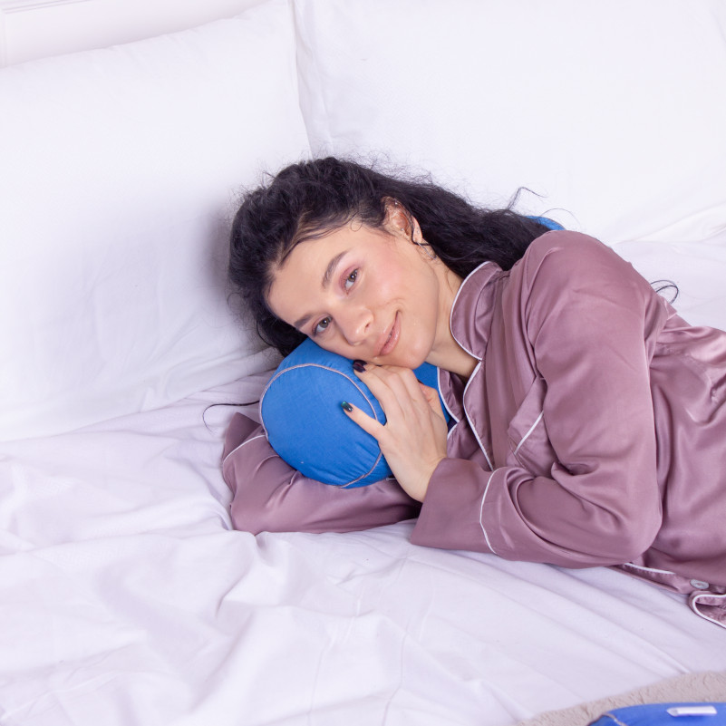 Подушка-валик №8382 Naturale Line 19-4150 Ofelia Tencel - 6